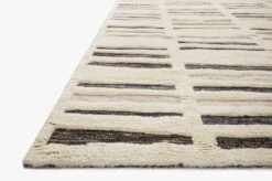 BEN-01 IVORY / CHARCOAL -Loloi Rugs BENEBEN 01IVCC 5Bhover 5D 18