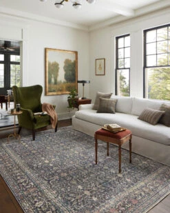 BRU-01 JS MIDNIGHT / MULTI -Loloi Rugs BRADBRU 01MDML 5Broomscene 5D 10