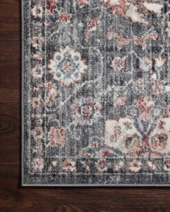 CSN-03 CHARCOAL / RUST -Loloi Rugs CASNCSN 03CCRU 25