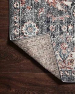 CSN-03 CHARCOAL / RUST -Loloi Rugs CASNCSN 03CCRU 26
