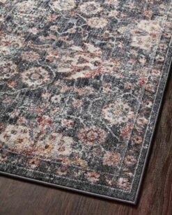 CSN-03 CHARCOAL / RUST -Loloi Rugs CASNCSN 03CCRU 28