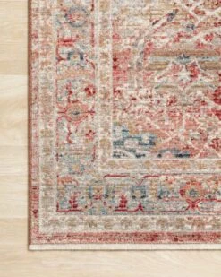 CLE-01 RED / IVORY -Loloi Rugs CLAECLE 01REIV 2