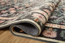 EDE-02 RP MUGHAL GARDEN BLACK 12 EDE-02 RP MUGHAL GARDEN BLACK -Loloi Rugs EDNEEDE 02BL00 24