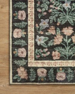 EDE-02 RP MUGHAL GARDEN BLACK 13 EDE-02 RP MUGHAL GARDEN BLACK -Loloi Rugs EDNEEDE 02BL00 25