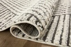 FAB-06 CHARCOAL / IVORY -Loloi Rugs FABIFAB 06CCIV 24