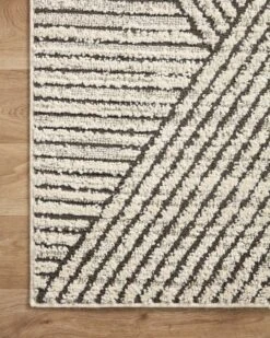 FAB-06 CHARCOAL / IVORY -Loloi Rugs FABIFAB 06CCIV 25