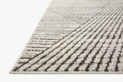 FAB-06 CHARCOAL / IVORY -Loloi Rugs FABIFAB 06CCIV 5Bhover 5D 18