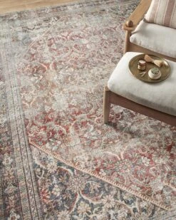 GER-01 AL RED / NAVY -Loloi Rugs GEORGER 01RENV 16 0583bd85 16f3 4286 81a3 16336ca71116