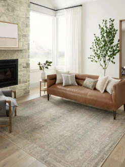 Aubrey Jade/Natural 10' X 14' Rug -Loloi Rugs LOIDS AUBREY AUB03 JADE 04