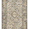 Beatty BEA01 Grey/Ivory 18" X 18" Sample Rug -Loloi Rugs LOIDS BEATTY BEA01 GRAY 01