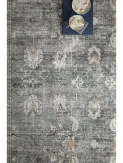 Bonney Lagoon/Ivory 9'3" X 12'10" Rug -Loloi Rugs LOIDS BONNEY BNY03 LAGOON 03