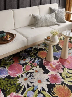 Botanical Black/Multi 10'6" X 13'9" Rug 13 Botanical Black/Multi 10'6" X 13'9" Rug -Loloi Rugs LOIDS BOTANICAL BOT01 BLACK 04