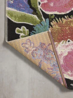 Botanical Black/Multi 10'6" X 13'9" Rug 18 Botanical Black/Multi 10'6" X 13'9" Rug -Loloi Rugs LOIDS BOTANICAL BOT01 BLACK 08