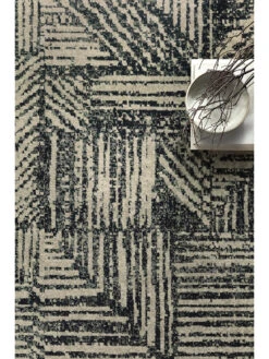 Bowery Midnight/Taupe 9'6" X 12'6" Rug -Loloi Rugs LOIDS BOWERY BOW01 04