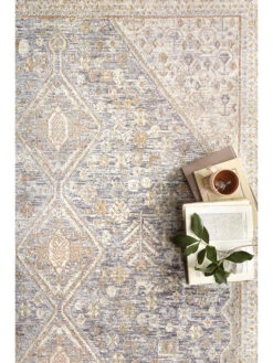Carlisle Blue/Ivory 9'6" X 13'1" Rug -Loloi Rugs LOIDS CARLISLE CAR03 BLUE 03