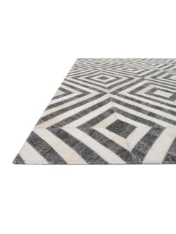 Dorado Charcoal/Ivory 9'3" X 13' Rug -Loloi Rugs LOIDS DORADO DB03 CHARCOAL 02