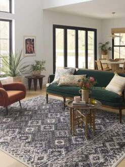 Eila Ivory/Granite 9'1" X 13' Rug 9 Eila Ivory/Granite 9'1" X 13' Rug -Loloi Rugs LOIDS EILA EIL04 06