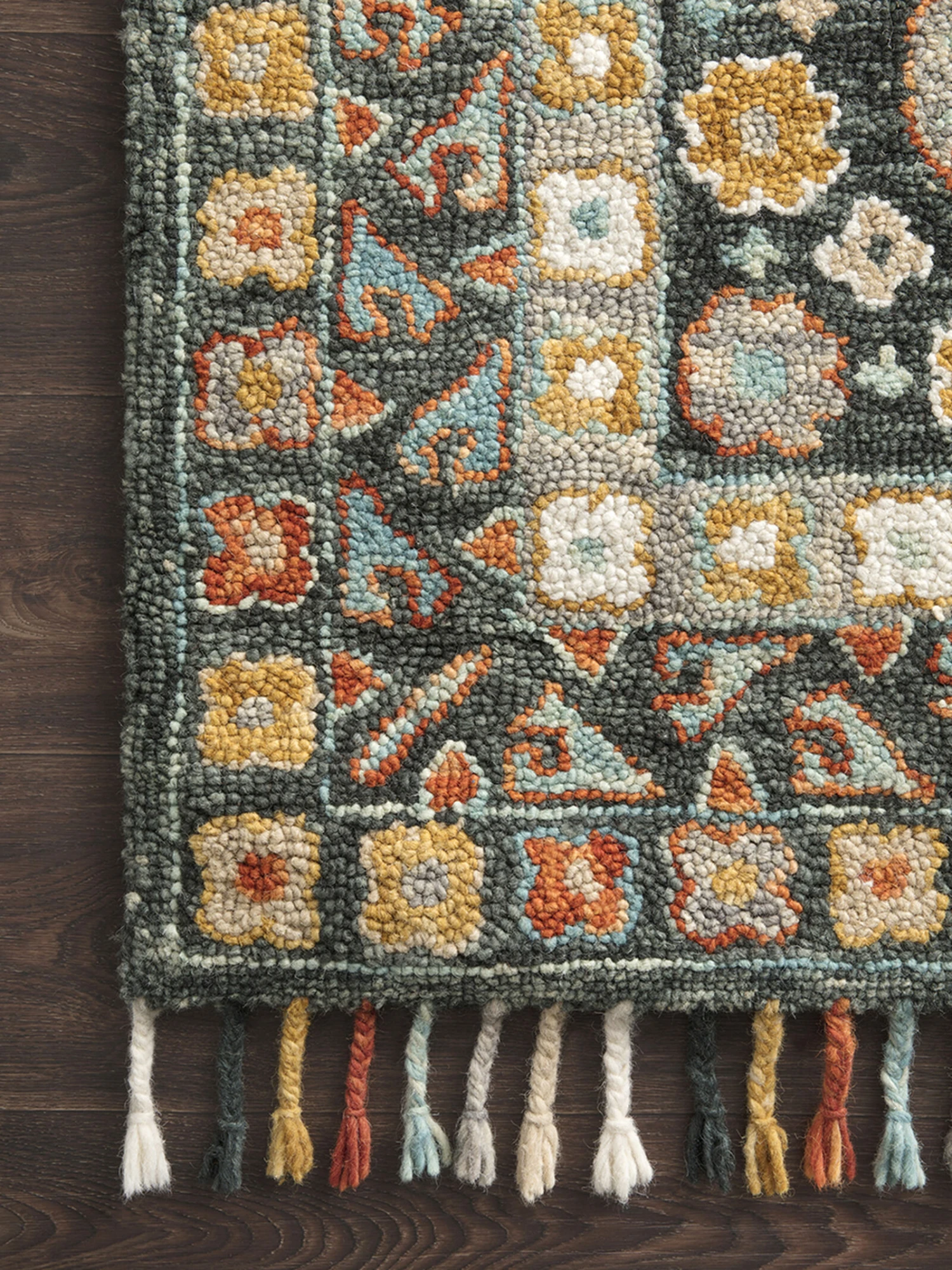 Elka Denim/Multi 9'3" X 13' Rug 6 Elka Denim/Multi 9'3" X 13' Rug - Image 4