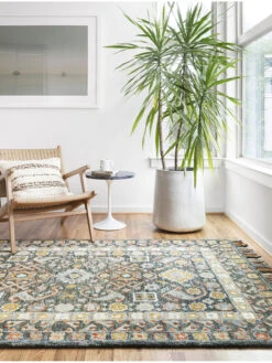 Elka Denim/Multi 9'3" X 13' Rug 7 Elka Denim/Multi 9'3" X 13' Rug -Loloi Rugs LOIDS ELKA ELK03 05