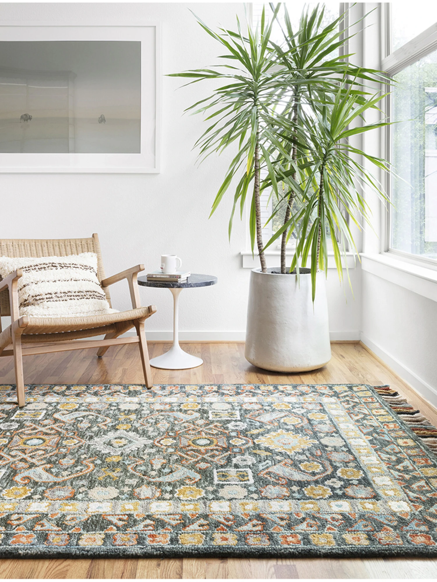 Elka Denim/Multi 9'3" X 13' Rug 4 Elka Denim/Multi 9'3" X 13' Rug - Image 2