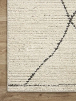 Fabian Ivory/Charcoal 9'2" X 13' Rug -Loloi Rugs LOIDS FABIAN FAB02 06