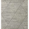 Fabian FAB06 Charcoal/Ivory 18" X 18" Sample Rug 2 Fabian FAB06 Charcoal/Ivory 18" X 18" Sample Rug -Loloi Rugs LOIDS FABIAN FAB06 01