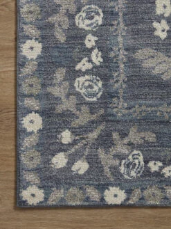 Fiore Navy Grey 9' X 12' Rug -Loloi Rugs LOIDS FIORE FIO01 GRAY 03