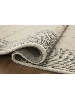 Francis Cream/Black 9'3" X 13' Rug -Loloi Rugs LOIDS FRANCIS FRA02 BLACK 05