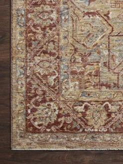 Gaia Gold/Brick 11'6" X 15'5" Rug -Loloi Rugs LOIDS GAIA GAA01 03