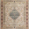 Graham PeRoseimmon/AntiqueIvory 9'6" X 12'6" Rug -Loloi Rugs LOIDS GRAHAM GRA03 PERSIMMON 01