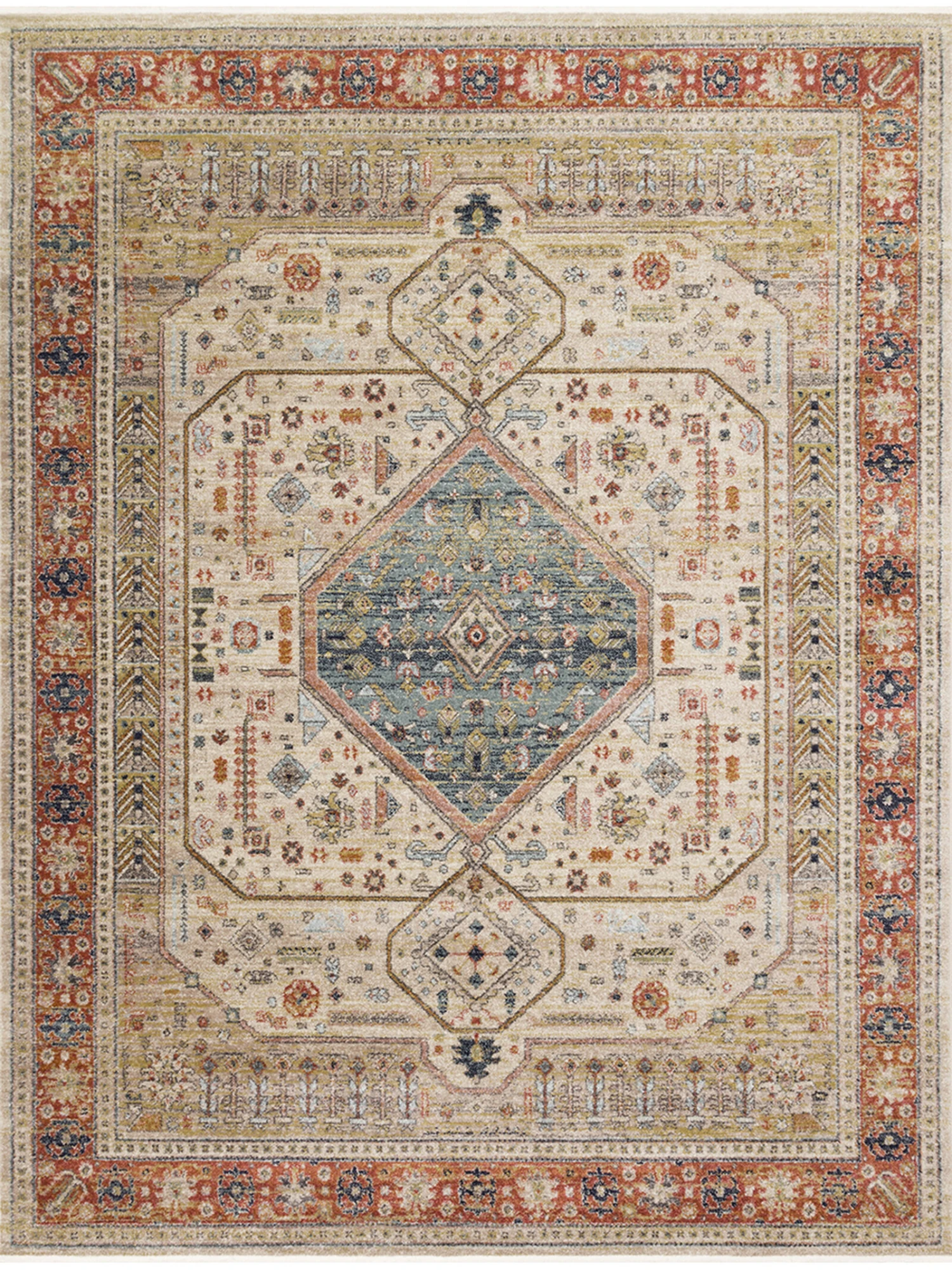 Graham PeRoseimmon/AntiqueIvory 9'6" X 12'6" Rug 3 Graham PeRoseimmon/AntiqueIvory 9'6" X 12'6" Rug