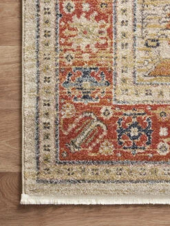 Graham PeRoseimmon/AntiqueIvory 9'6" X 12'6" Rug 7 Graham PeRoseimmon/AntiqueIvory 9'6" X 12'6" Rug -Loloi Rugs LOIDS GRAHAM GRA03 PERSIMMON 02