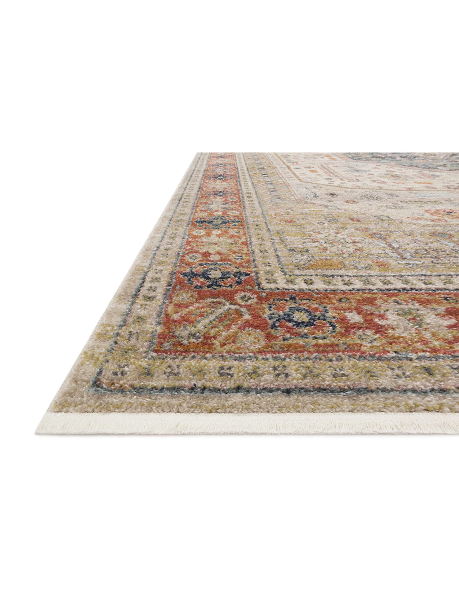 Graham PeRoseimmon/AntiqueIvory 9'6" X 12'6" Rug 4 Graham PeRoseimmon/AntiqueIvory 9'6" X 12'6" Rug - Image 2