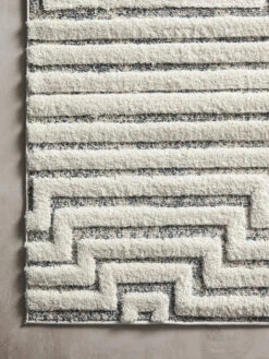 Hagen White/Sky 9'6" X 13' Rug -Loloi Rugs LOIDS HAGEN HAG03 02