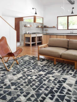 Hagen Slate/Denim 9'6" X 13' Rug 9 Hagen Slate/Denim 9'6" X 13' Rug -Loloi Rugs LOIDS HAGEN HAG06 07