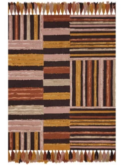 Jamila JAA04 Spice/Bordeaux 18" X 18" Sample Rug