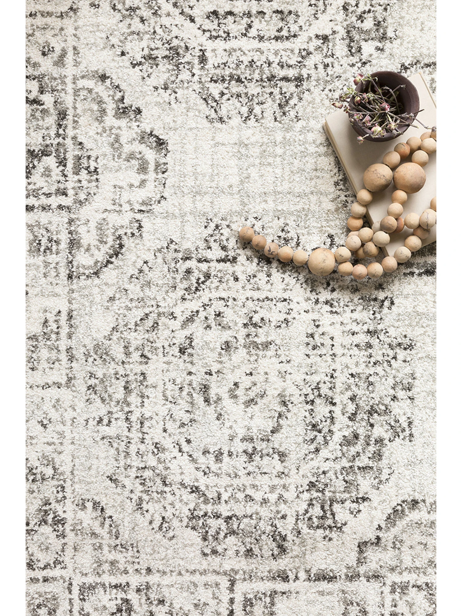 Joaquin Ivory/Charcoal 9'6" X 13' Rug 6 Joaquin Ivory/Charcoal 9'6" X 13' Rug - Image 4