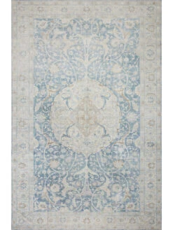 Jules JUL03 Antique/Sky 18" X 18" Sample Rug