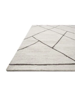Logan Ivory/Charcoal 9'3" X 13' Rug -Loloi Rugs LOIDS LOGAN LOG01 CHARCOAL 04