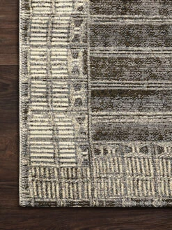 Mika Charcoal/Ivory 10'6" X 13'9" Rug -Loloi Rugs LOIDS MIKA MIK07 02