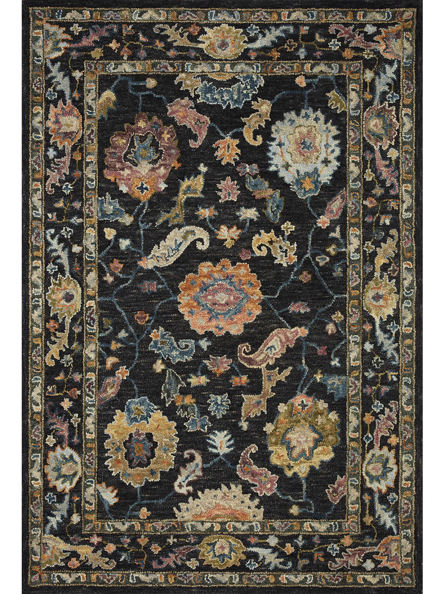 Padma Black/Multi 9'3" X 13' Rug 3 Padma Black/Multi 9'3" X 13' Rug
