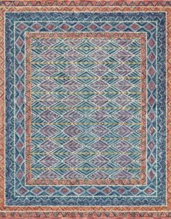 Priti Teal/Fiesta 9'3" X 13' Rug