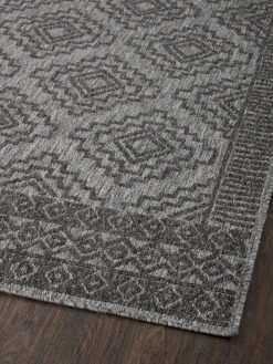 Rainier Grey/Charcoal 9'2" X 12'2" Rug -Loloi Rugs LOIDS RAINIER RAI06 05