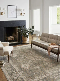 Rosemarie Sage/Blush 9' X 12' Rug -Loloi Rugs LOIDS ROSEMARIE ROE01 BLUSH 12