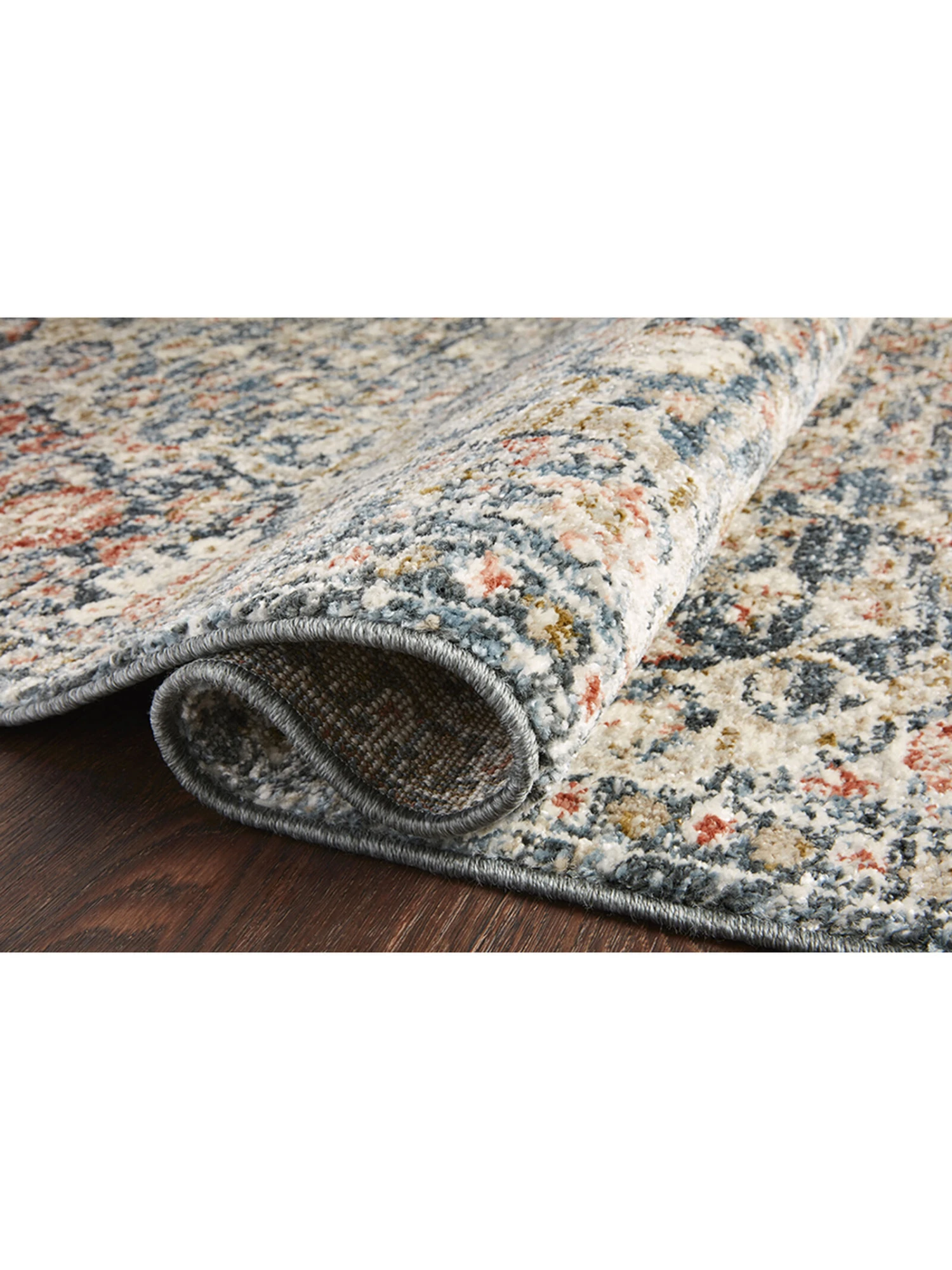 Saban Blue/Spice 9'4" X 13' Rug 7 Saban Blue/Spice 9'4" X 13' Rug - Image 5