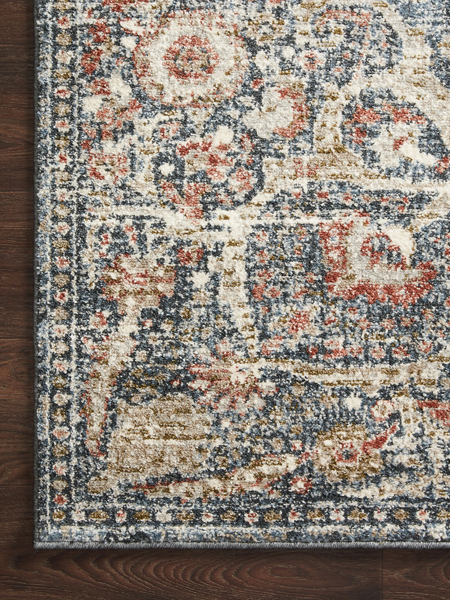 Saban Blue/Spice 9'4" X 13' Rug 8 Saban Blue/Spice 9'4" X 13' Rug - Image 6