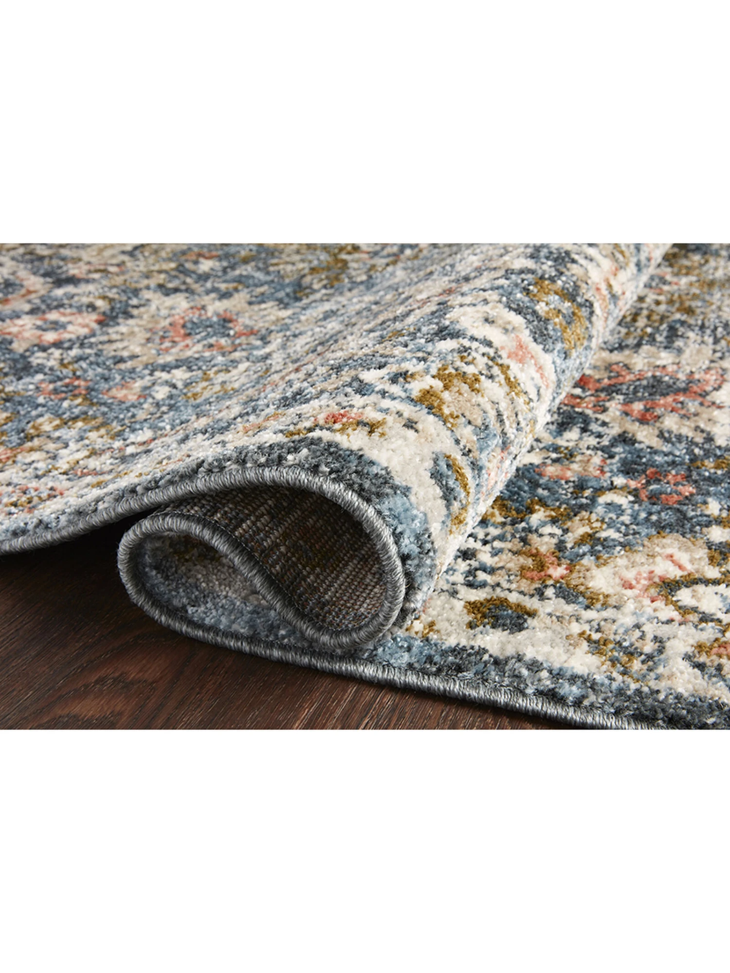 Saban Blue/Sand 9'4" X 13' Rug 6 Saban Blue/Sand 9'4" X 13' Rug - Image 4