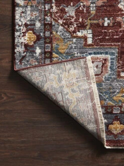 Samra Brick/Grey 9'6" X 13'1" Rug -Loloi Rugs LOIDS SAMRA SAM10 04