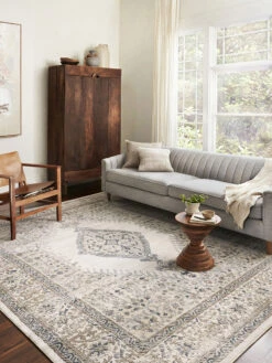 Teagan Oatmeal/Ivory 9'9" X 13'6" Rug -Loloi Rugs LOIDS TEAGAN TEA02 09