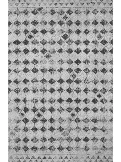 Yeshaia YES02 Black/Neutral 18" X 18" Sample Rug